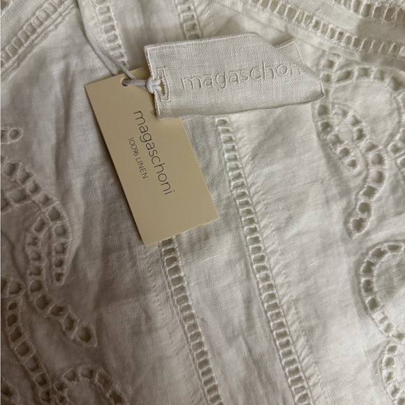 Magaschoni elegant White Lace Dress IDENTICAL TO ALC - Picture 6 of 15